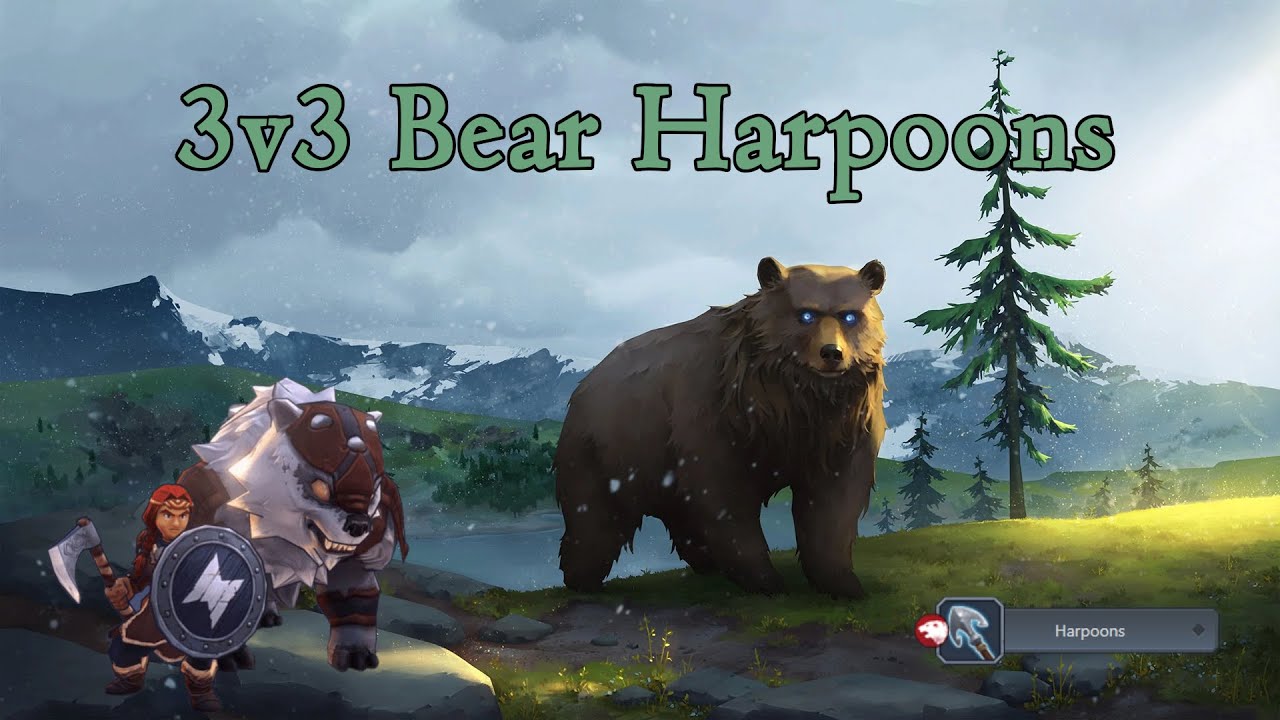 Northgard Gameplay - 3v3 Bear Harpoons