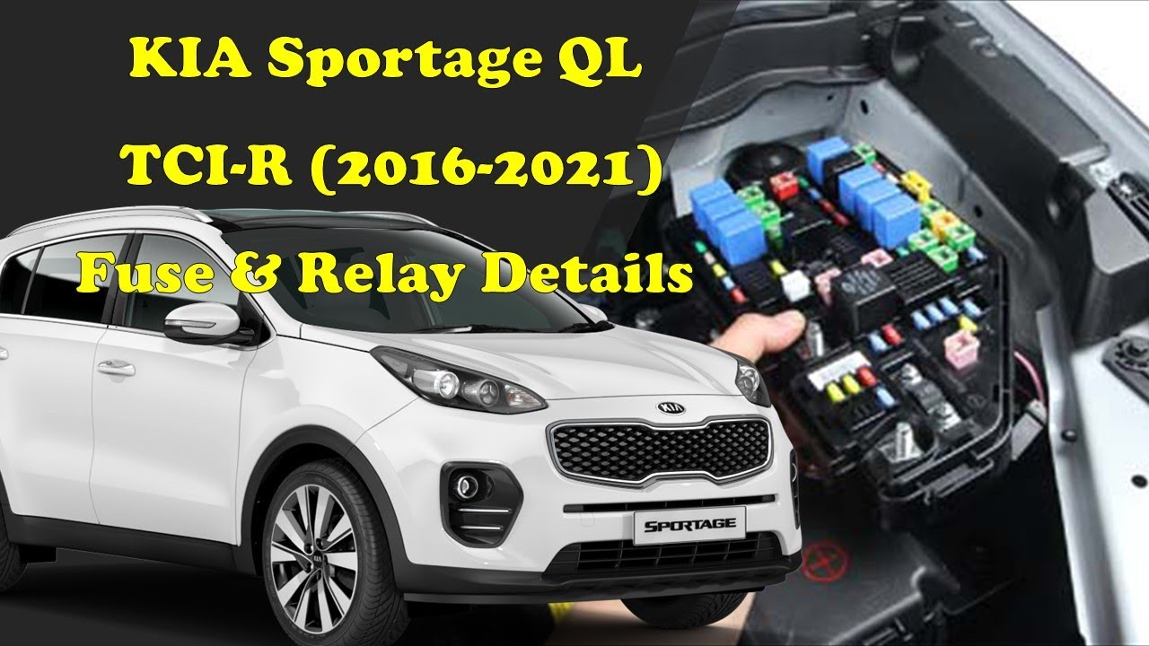 Detalles de la caja de fusibles y relés de KIA Sportage (QL) TCI-R (2016-2021) | Spanish