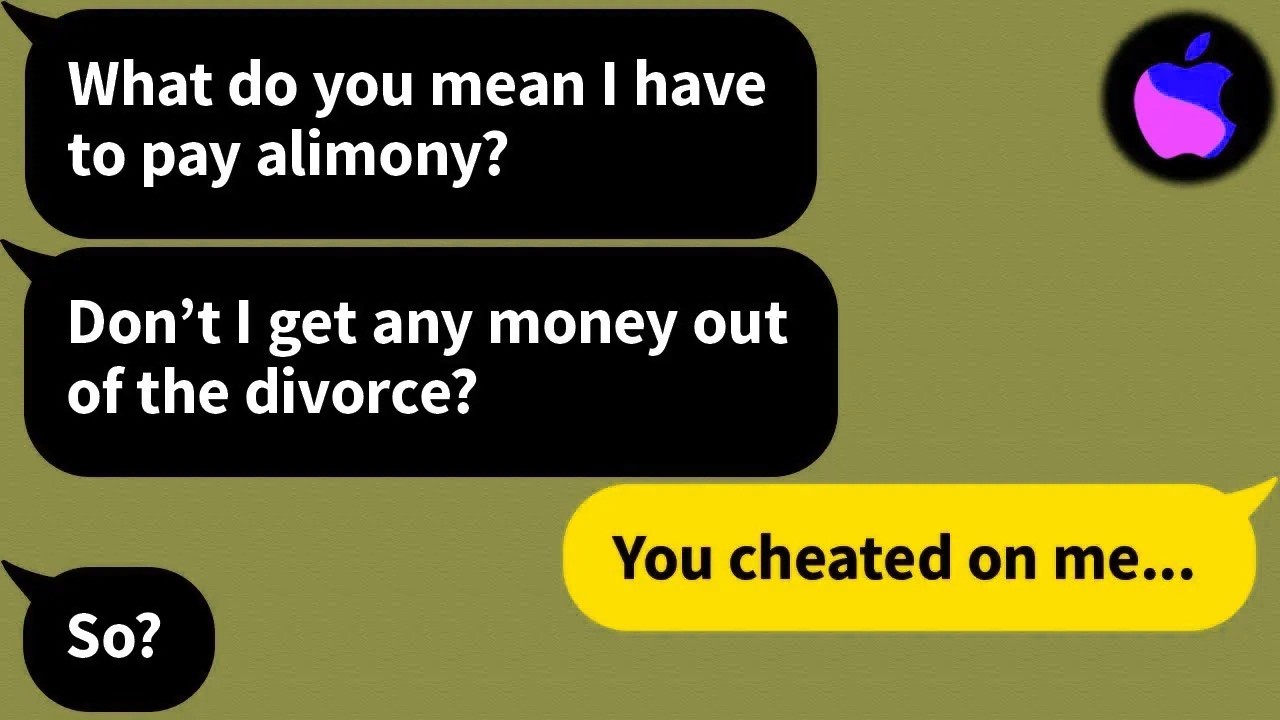 【Apple】 My husband thinks he can get alimony even though he was the one who cheated