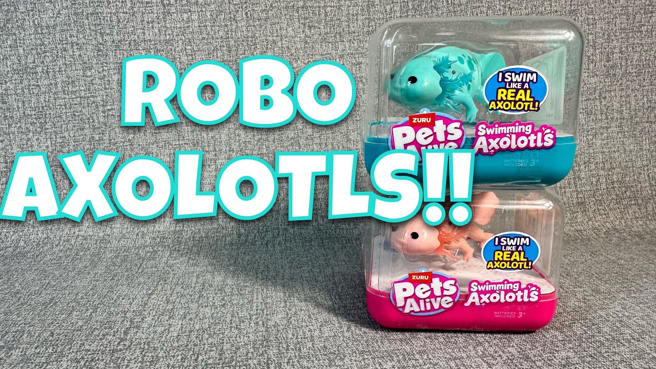 ZURU PETS ALIVE SWIMMING AXOLOTLS OPENING AND REVIEW!!