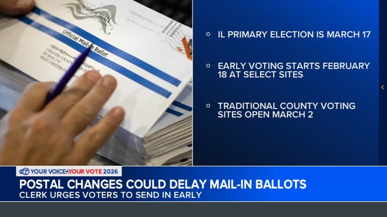 Postal changes could delay mail-in ballots in IL primary election