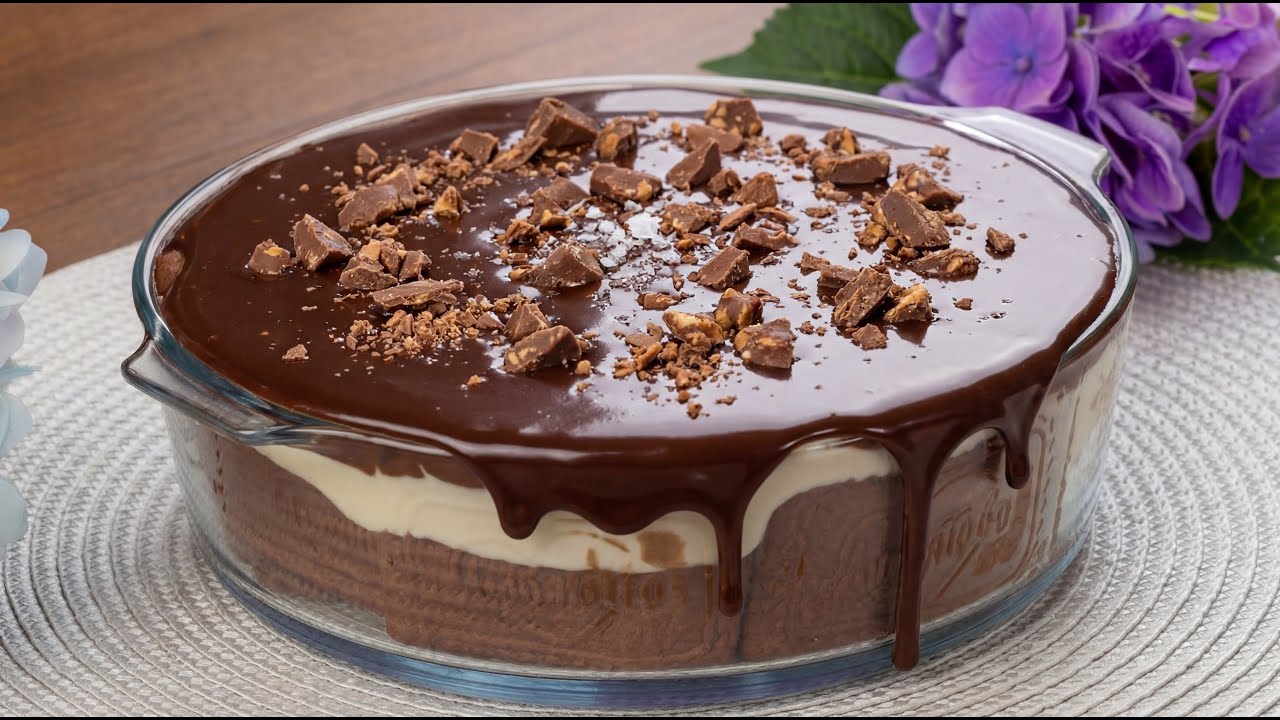 Schokoladen-Liebe ohne Backen! 💖 Der perfekte Kuchen zum Valentinstag! 🥰