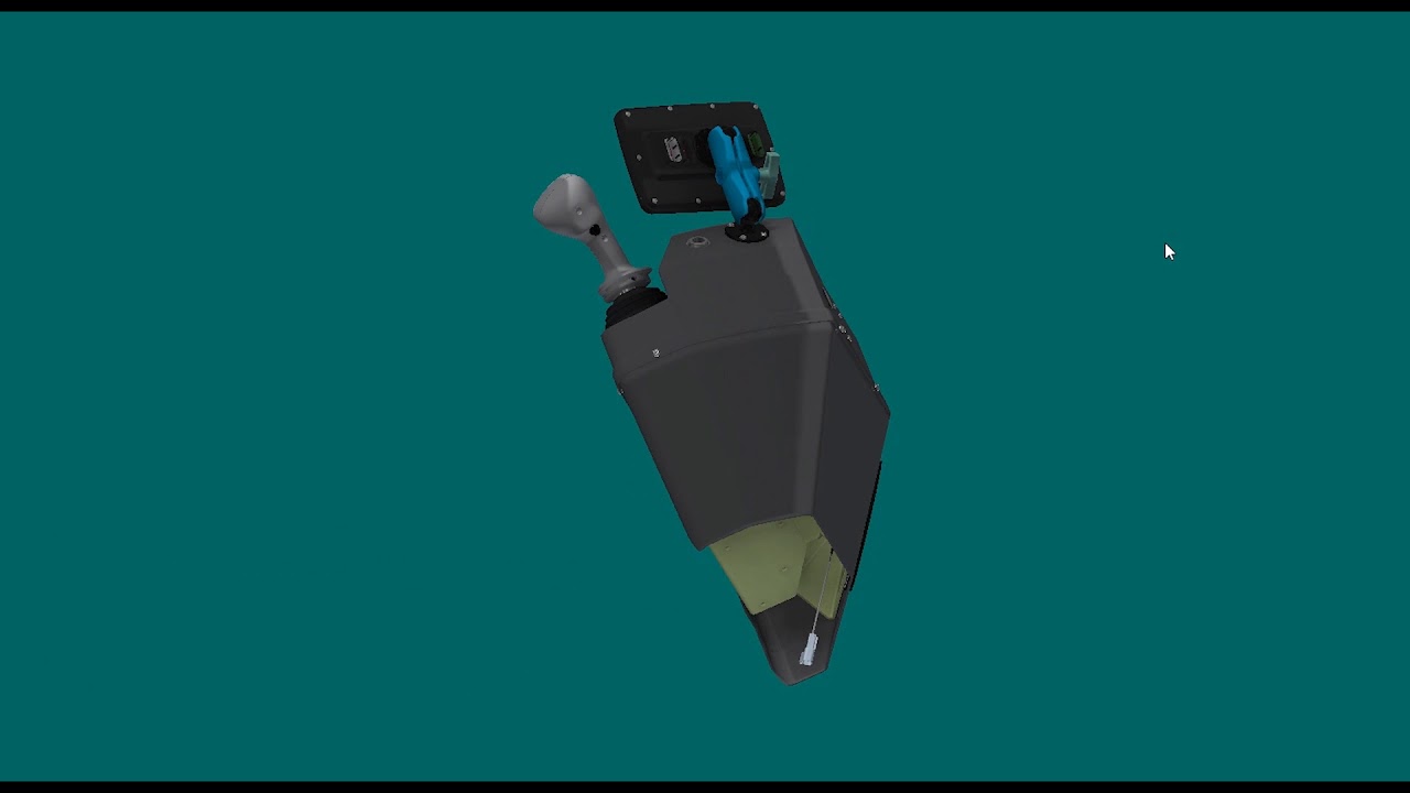 Full View: Custom Armrest with Mounted Display