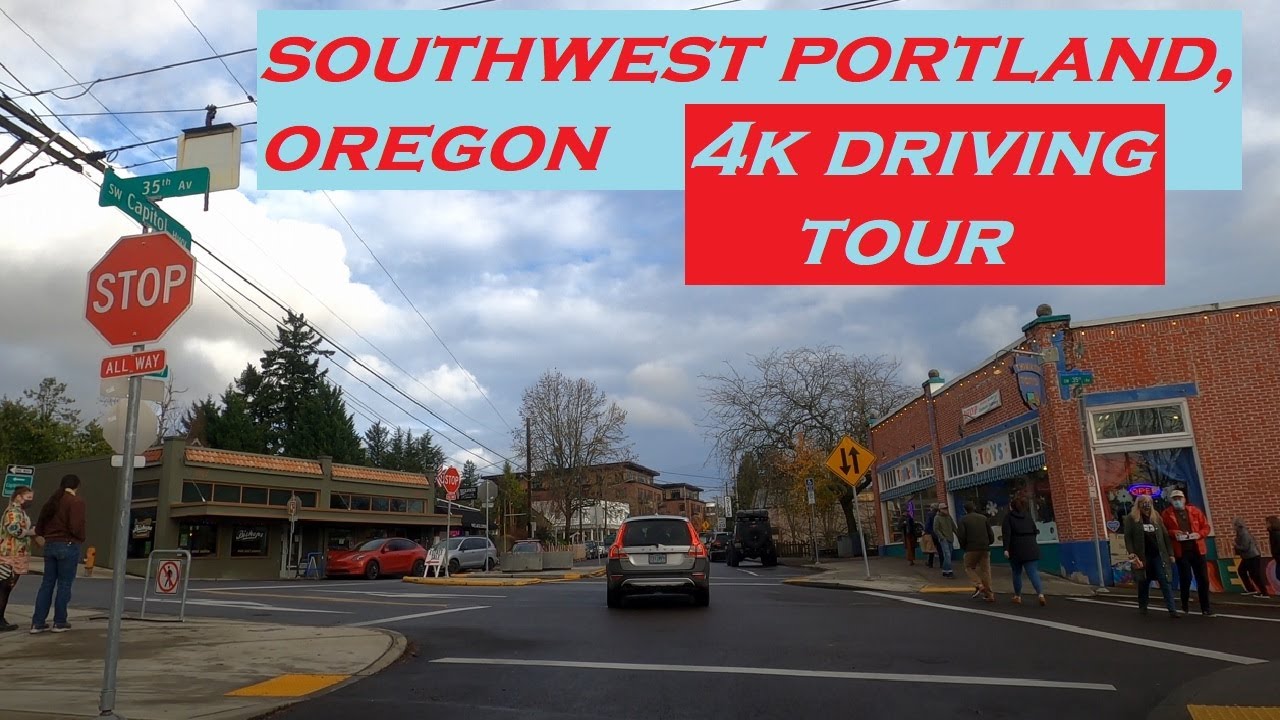 Southwest Portland, Oregon | 4k Driving Tour | Dashcam
