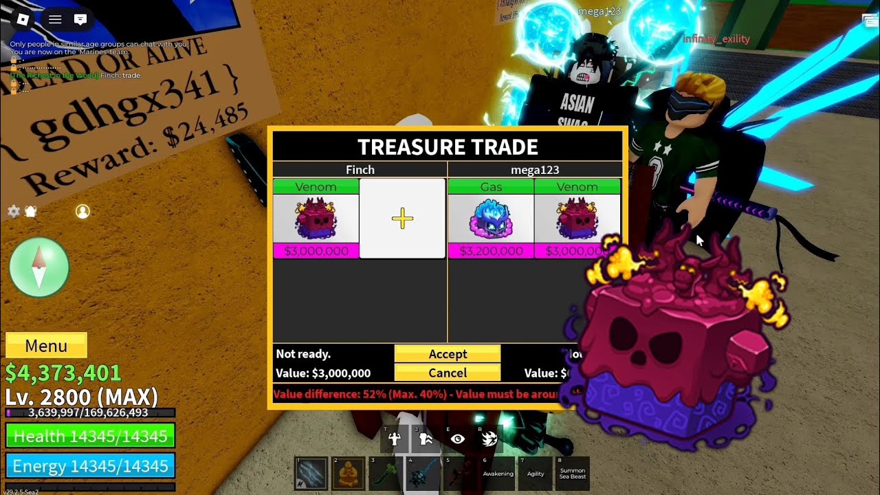[Blox Fruits] VENOM REWORK COMING?? Trading Venom and rating other players offers!!