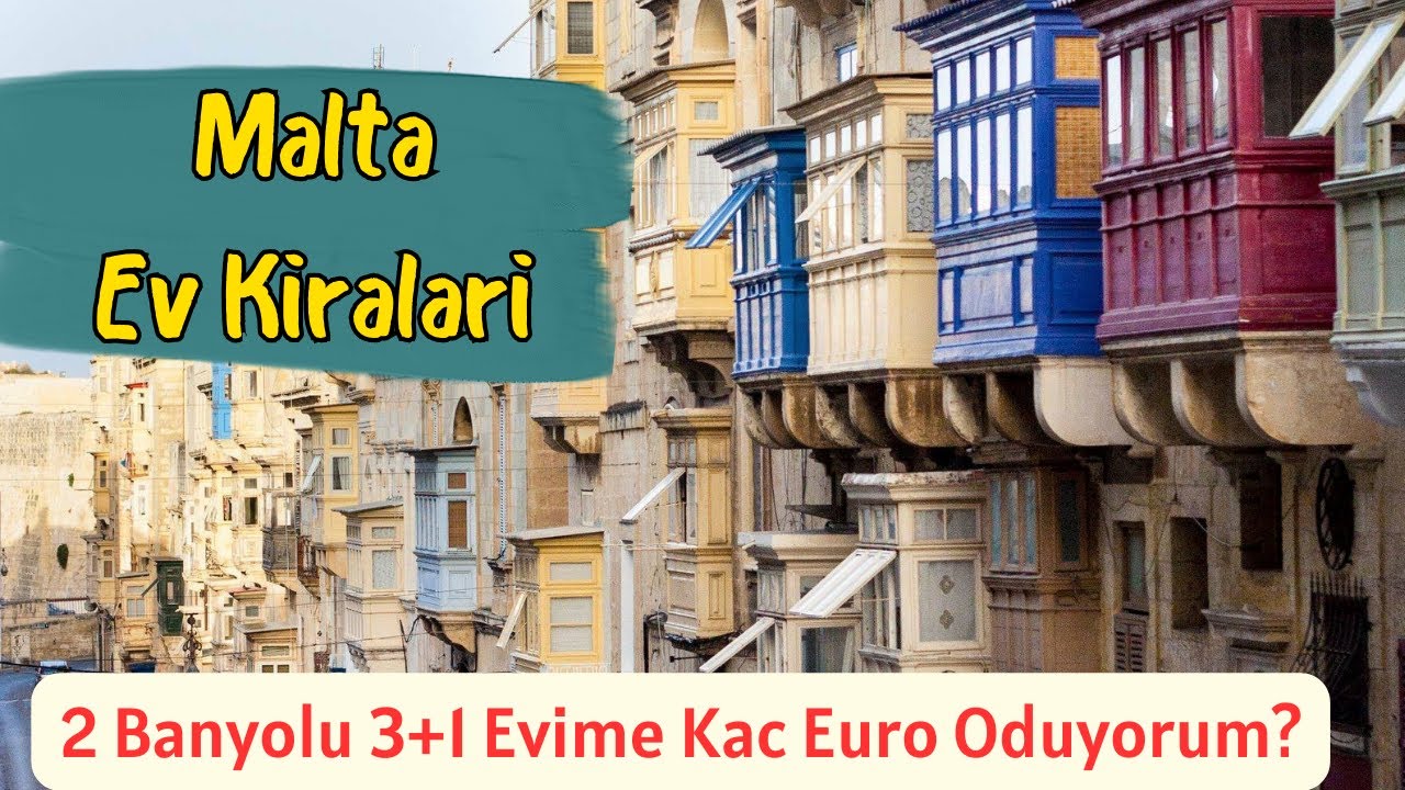 Malta`da 2 Banyolu 3+1 Evime Kac Euro Oduyorum? | Malta Ev Kiralari