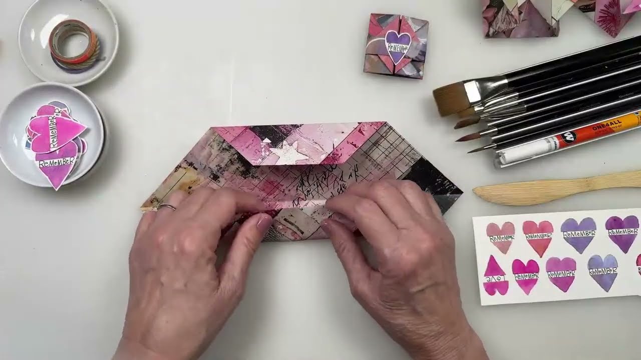 Handmade Affirmation Cards and Folded Boxes with Karen Elaine