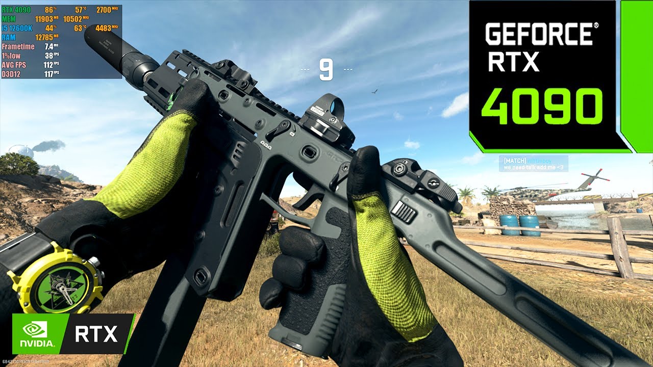 Call of Duty : Modern Warfare 2 | RTX 4090 24GB ( 4K Maximum Settings RTX ON / DLSS OFF )