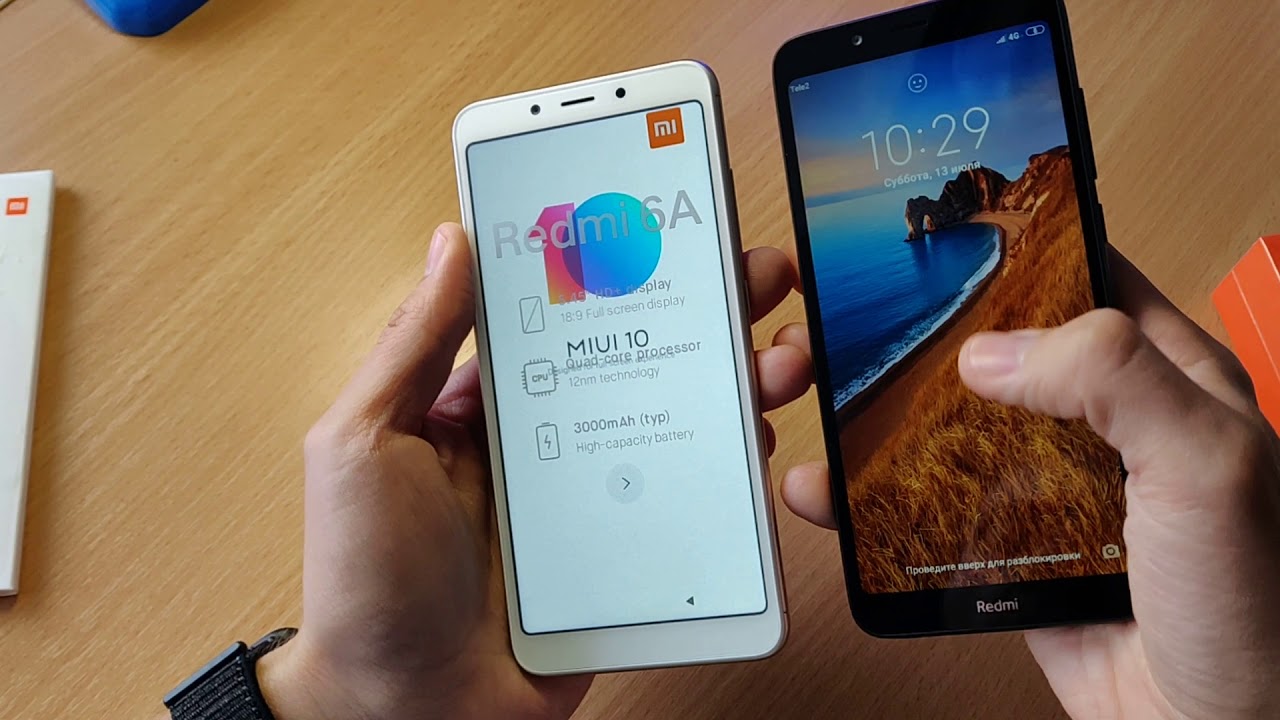 Redmi 7a vs 6a сравнение. Распаковка.