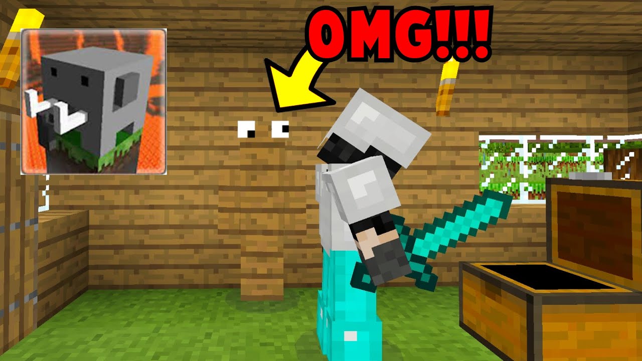 I TROLLED My NOOB BROTHER in Craftsman: Building Craft (HE DIDN'T SEE ME!!!!!!)