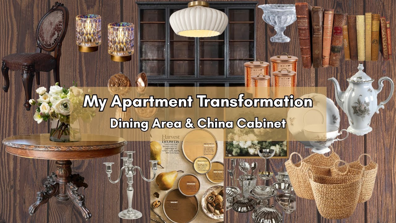 My Apartment Transformation | Dining Area & China Cabinet