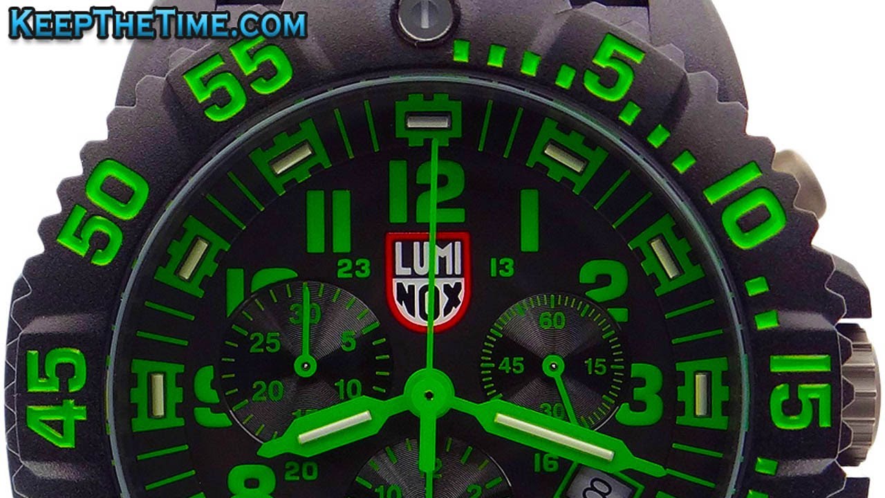 Luminox A.3097 EVO Navy Seal Colormark Green Chrono (HD Video Review)