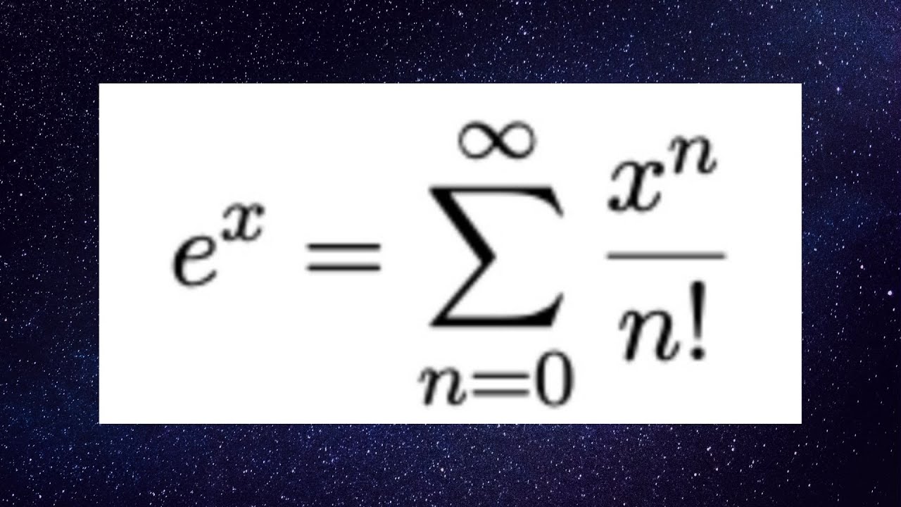 exponentielle et somme infinie ?  Comment a-t-on trouvé la valeur de e .