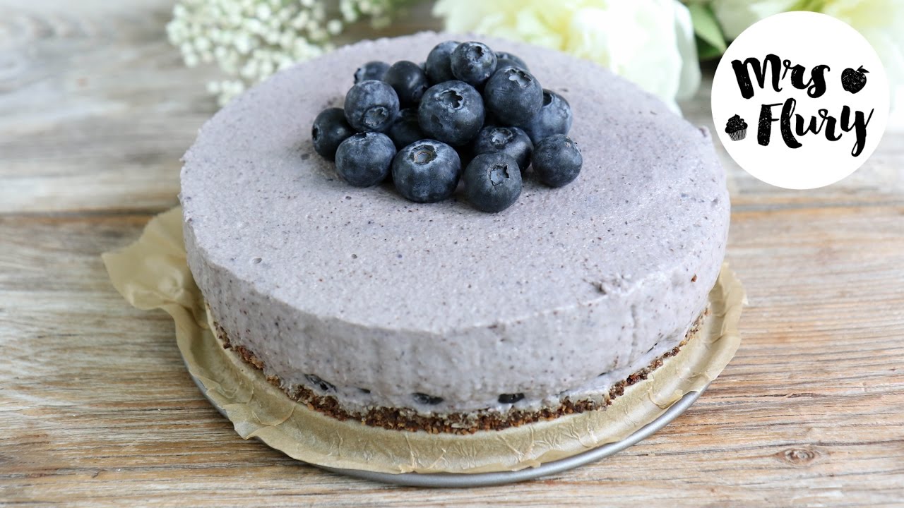 Veganer Heidelbeer Cheesecake I sensationell cremig I ohne Zucker