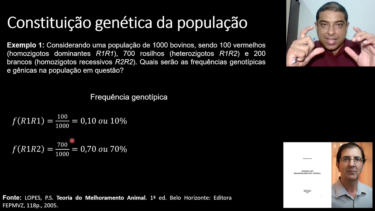 Genética de Populações: Aula 1 (Frequência Gênica e Genotípica)