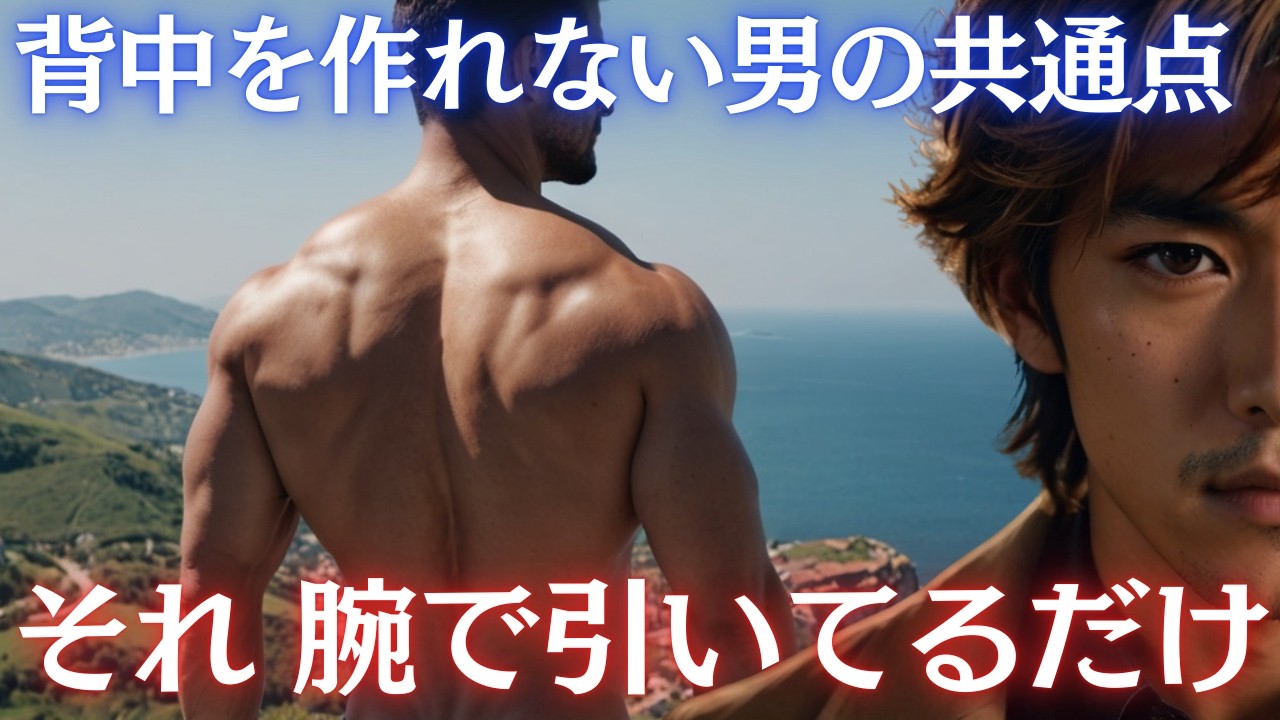 【9割が勘違い】それ、懸垂じゃなくて「腕トレ」です。背中がデカくならない男の共通点