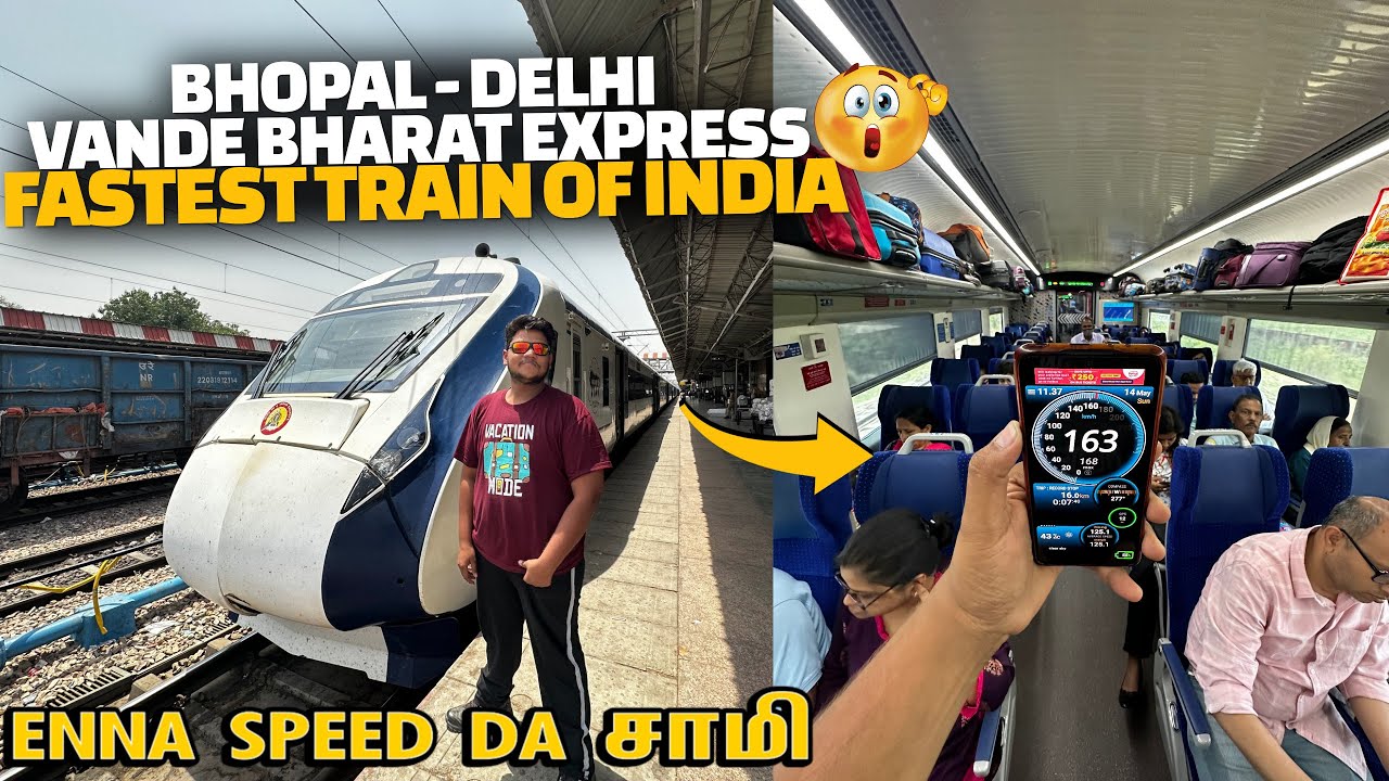 Fastest train of india 😈 Delhi Vande Bharat express at 167 kmph | Transit bites