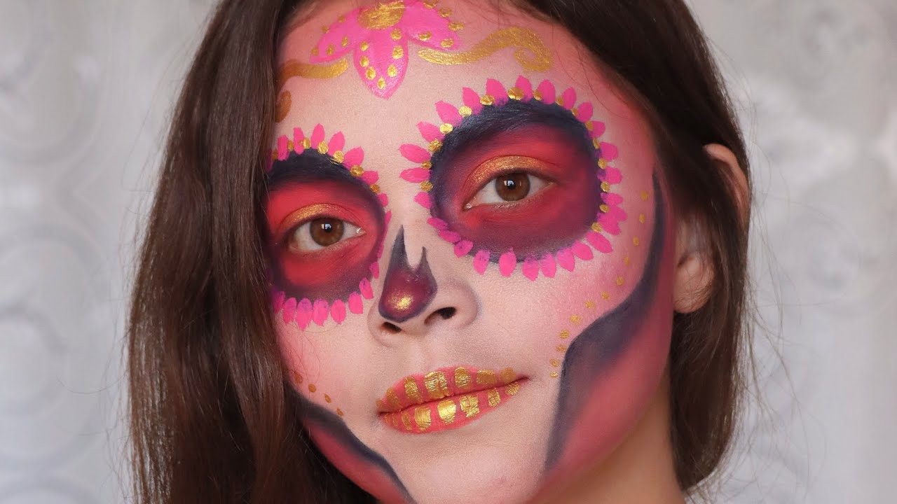 CATRINA (MAQUILLAJE fácil y rápido). Con solo 4 colores.  