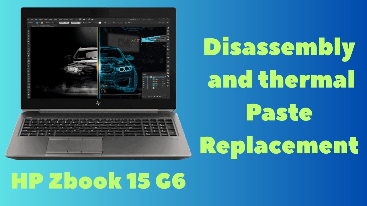 Disassembling the HP ZBook 15 G6 and replacing the thermal paste