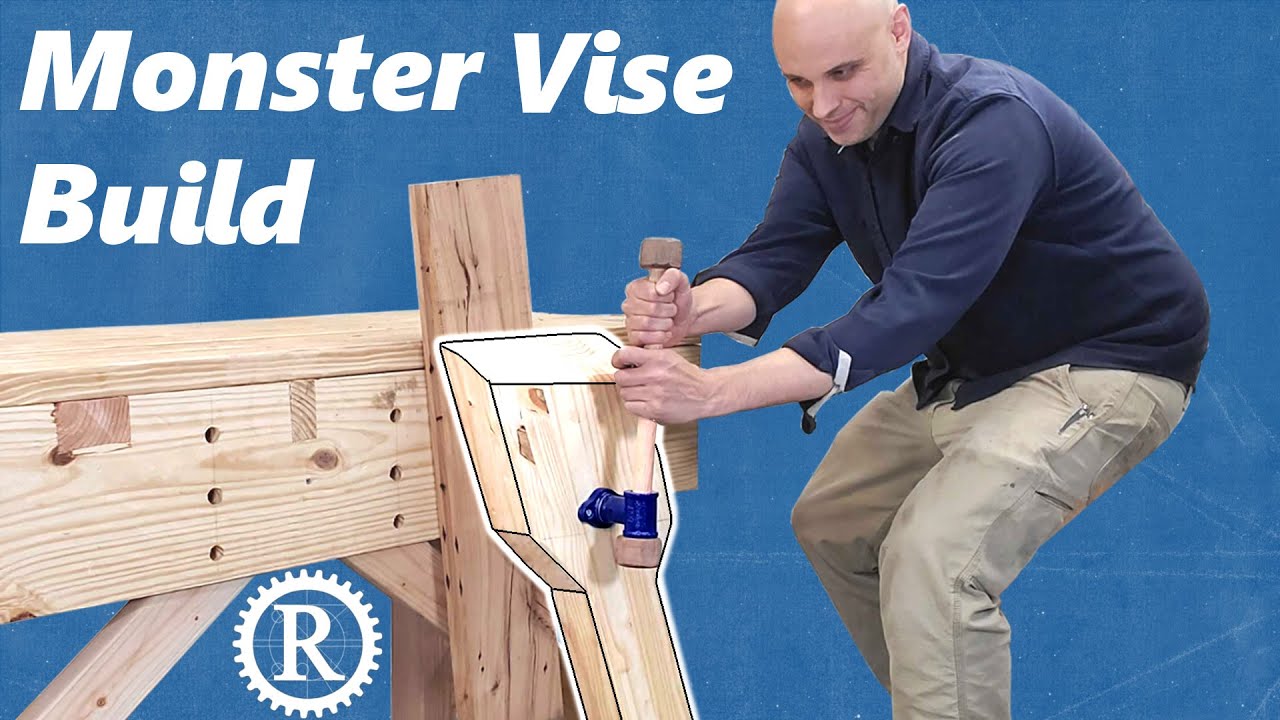 Make a big leg vise from pine