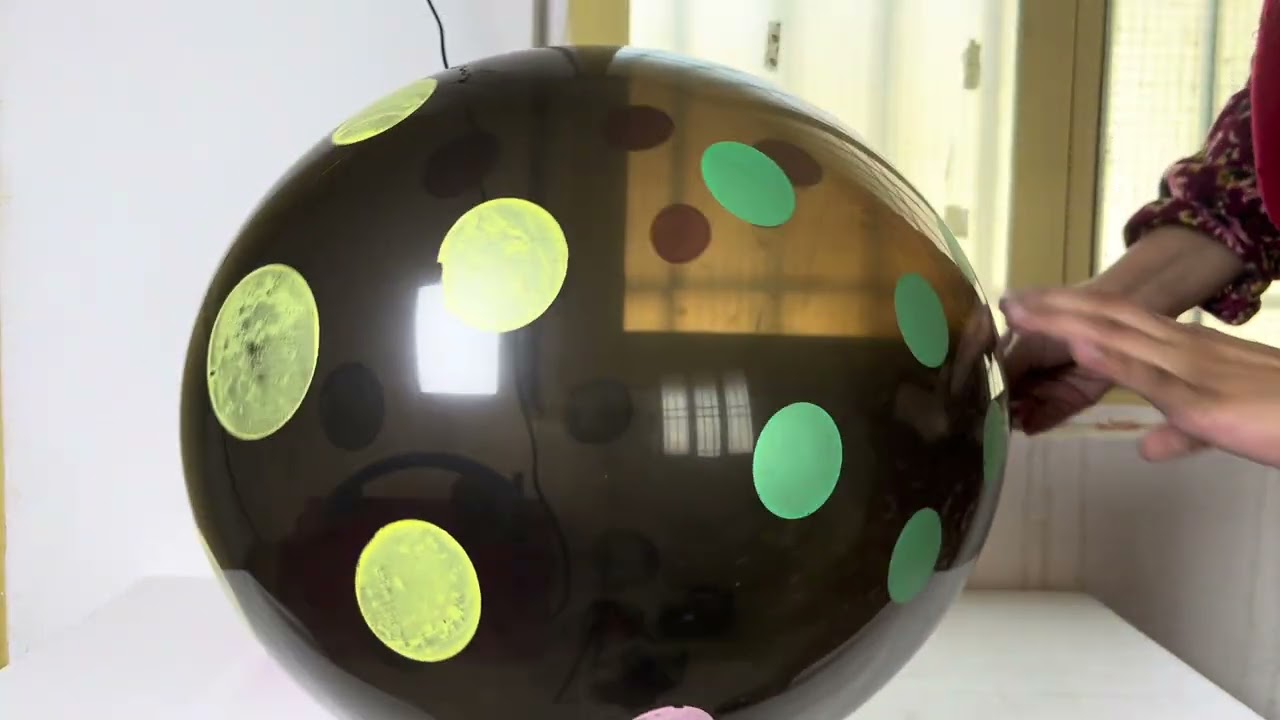 Satisfying Black Designer Balloons 🖤 Extreme Inflation & Loud Scissor Pops | ASMR