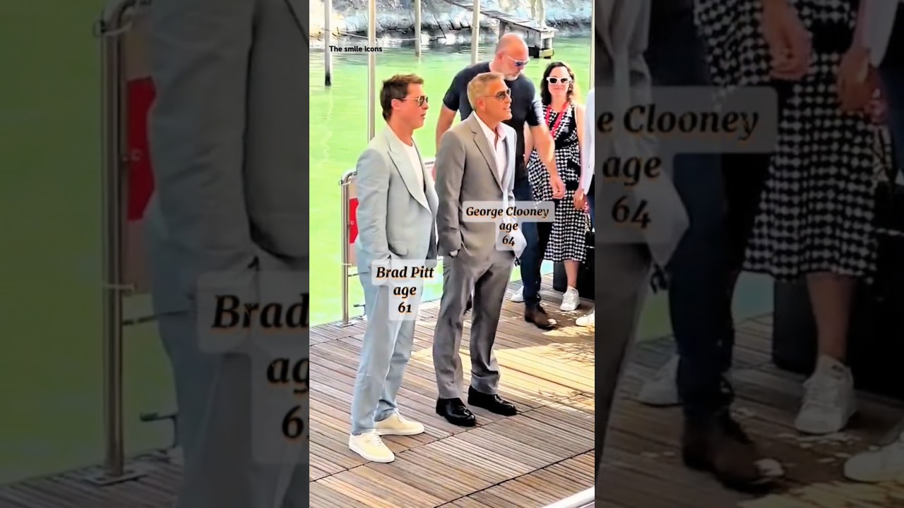 Damn! Brad Pitt & George Clooney are still fabulous#bradpitt #george #hollywood #youtubeshorts