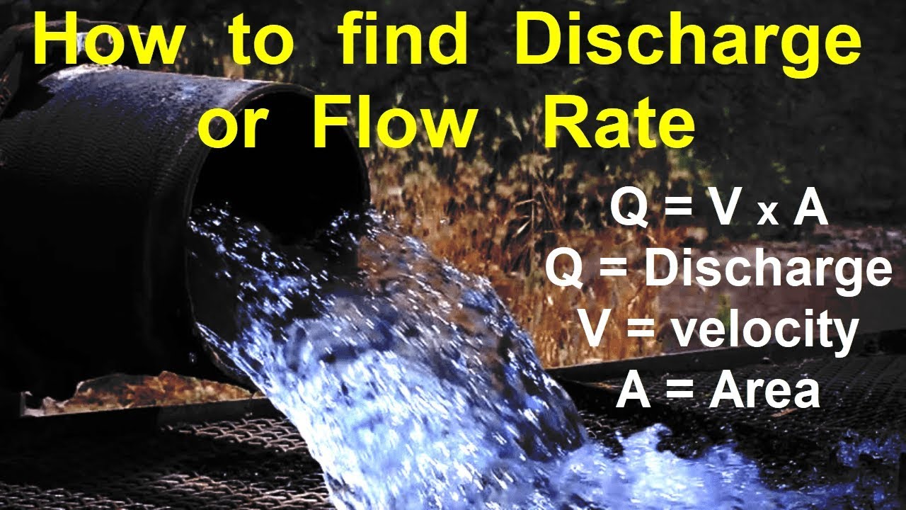What is Discharge or Flow rate || With Example