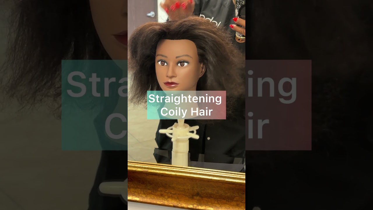 Straightening Coily Hair 