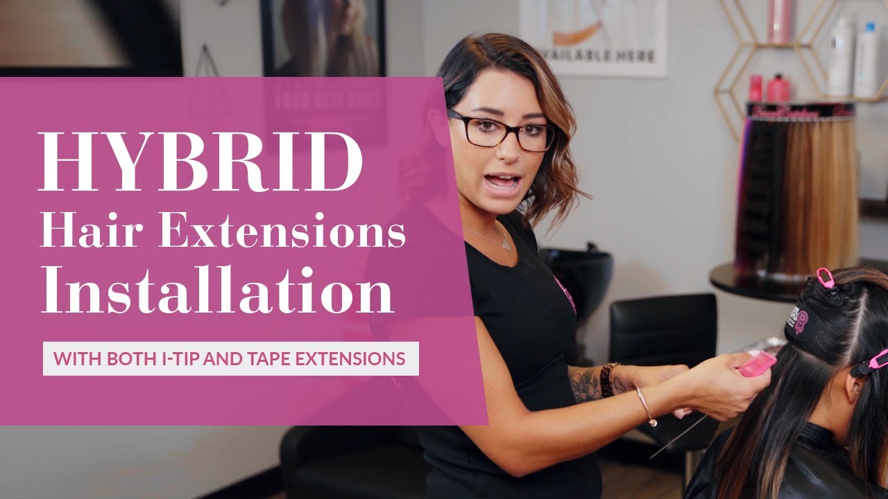 Detailed Hybrid Hair Extensions Installation by DreamCatchers Head Educator Dorothy