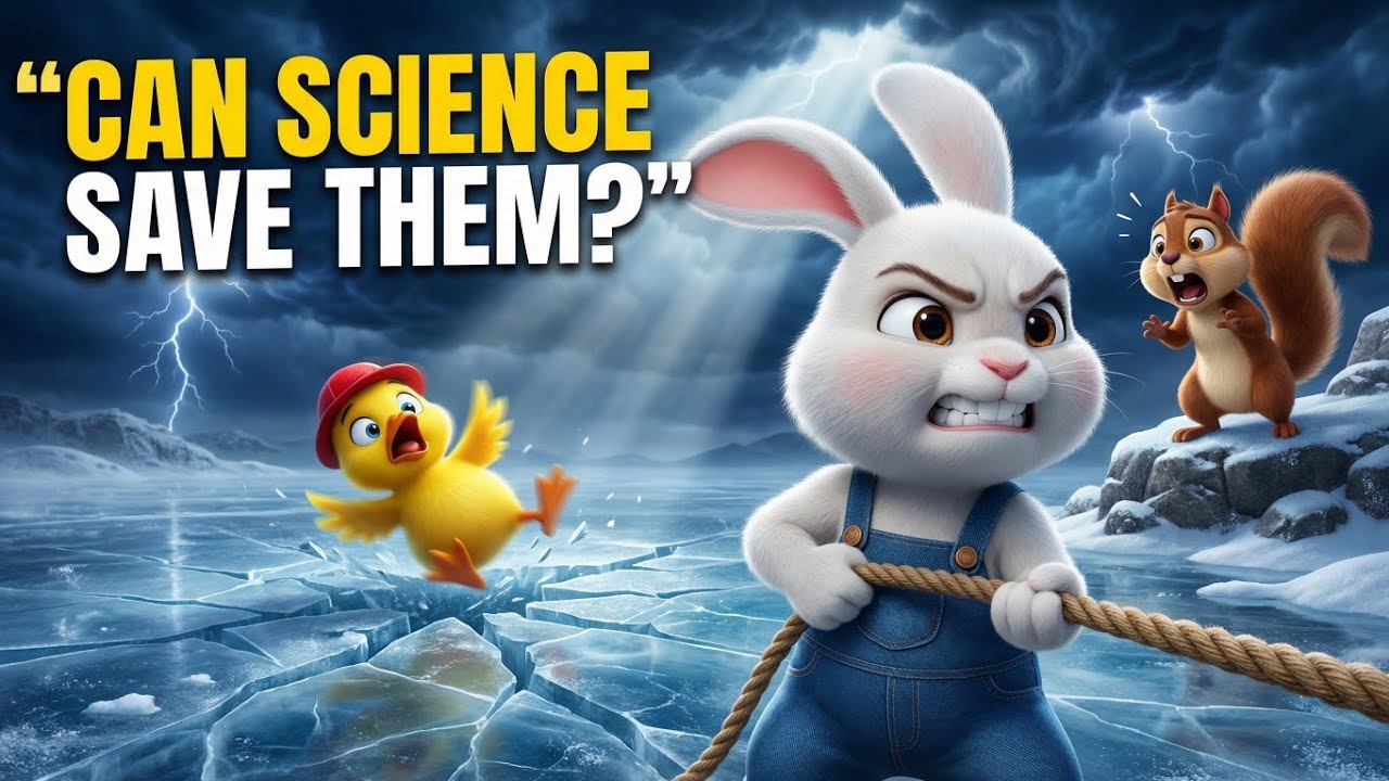 Blizzard Rescue Mission! 🐰🐧 Roro & Friends Save the Penguins | 3D Kids Animation