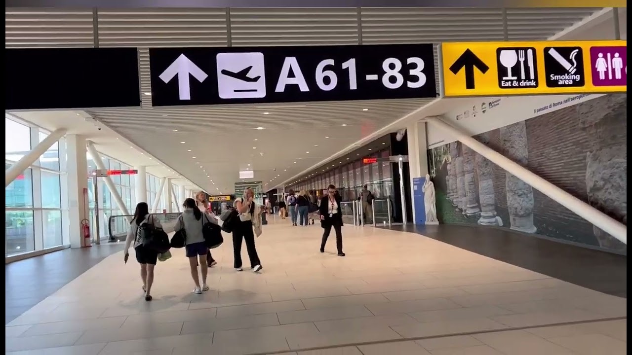 Italy,Rome–Fiumicino International Airport TERMINAL 1 .28 May 2023