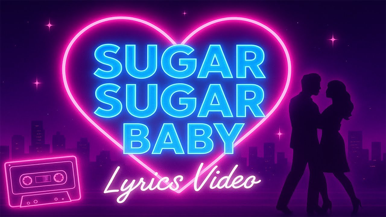 Sugar Sugar Baby (Lyrics Video) | 80s Retro Love Song | Infinity SongCraft