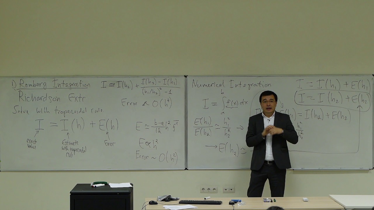 Computational Physics Lecture 21, Romberg Integration and Gauss Quadrature