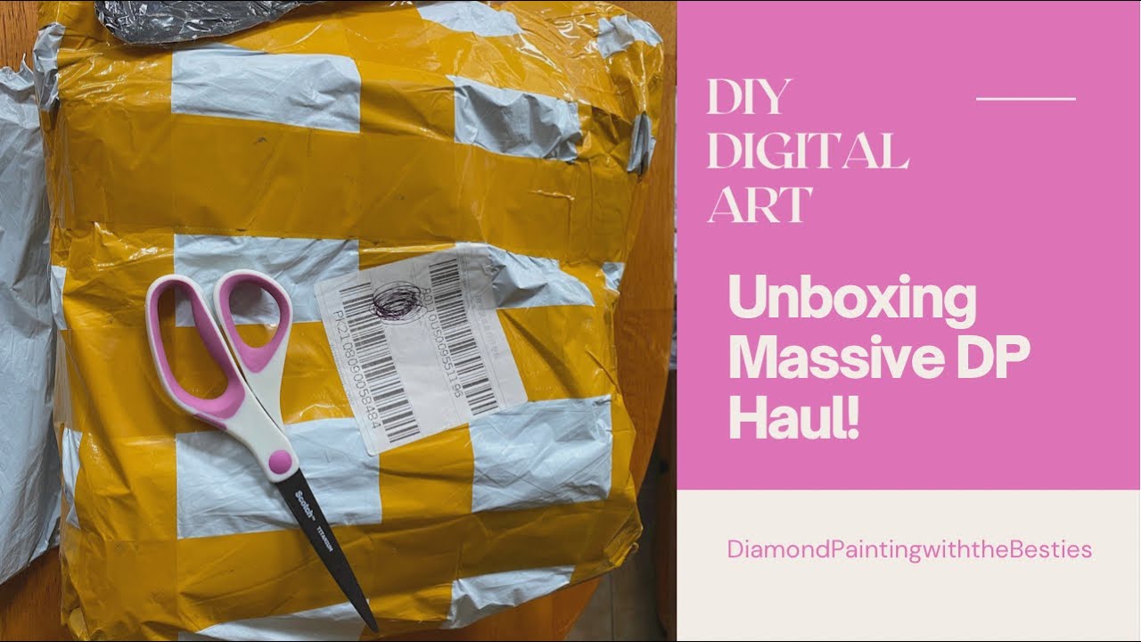 Diy Digital Art: Unboxing Massive Diamond Painting Haul!!