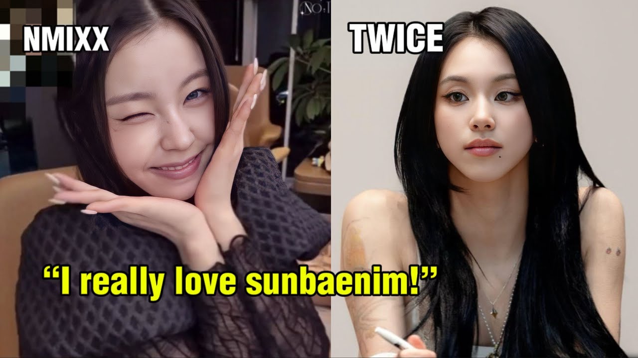 NMIXX KYUJIN speaking in English when revealing her bias in TWICE