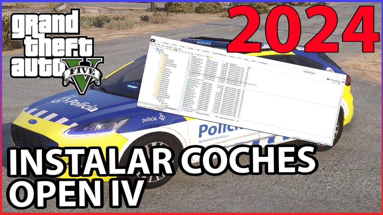 👮 Tutorial instalar coches replace 2024 | GTAV