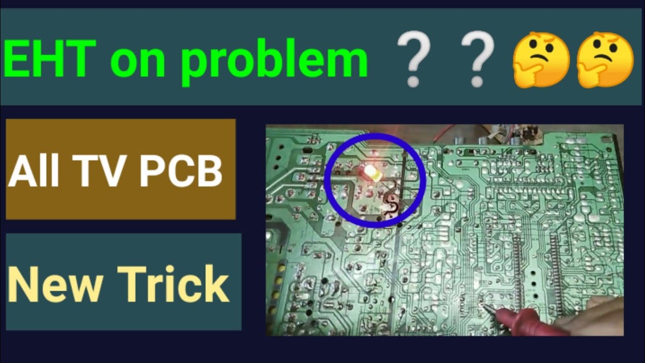 Standby on No EHT. // All voltage ok no EHT, new trick, CRT Tv repair Hindi.