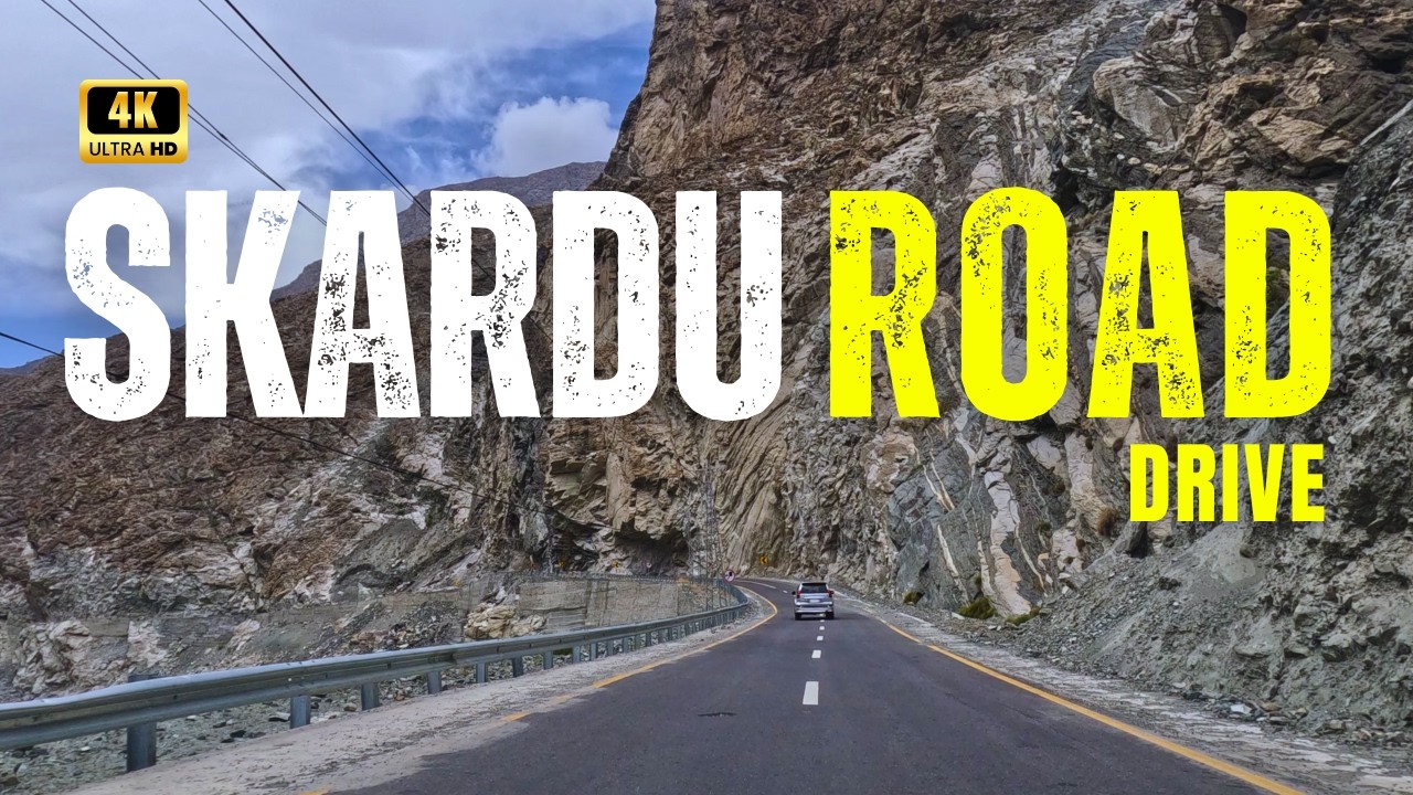 Driving on Skardu Road 🇵🇰 | Scenic Mountain Drive in 4K