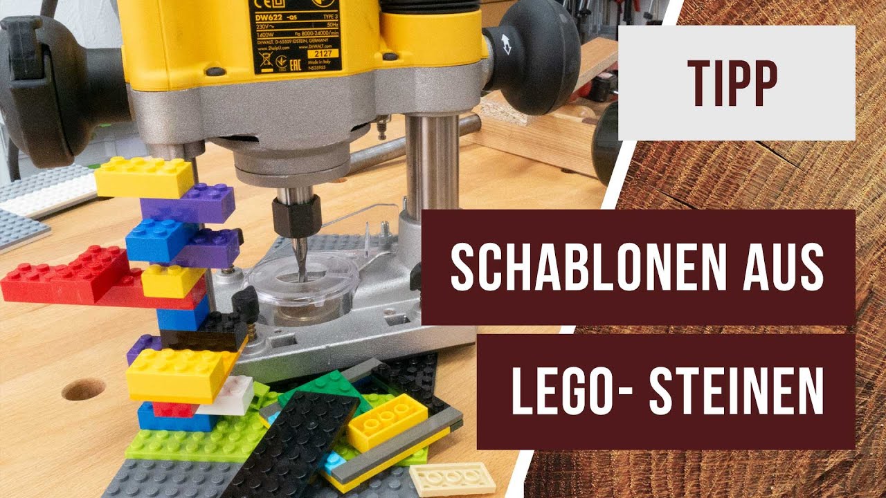Frässchablonen aus LEGO - eine einfache Lösung für viele Anwendungen.