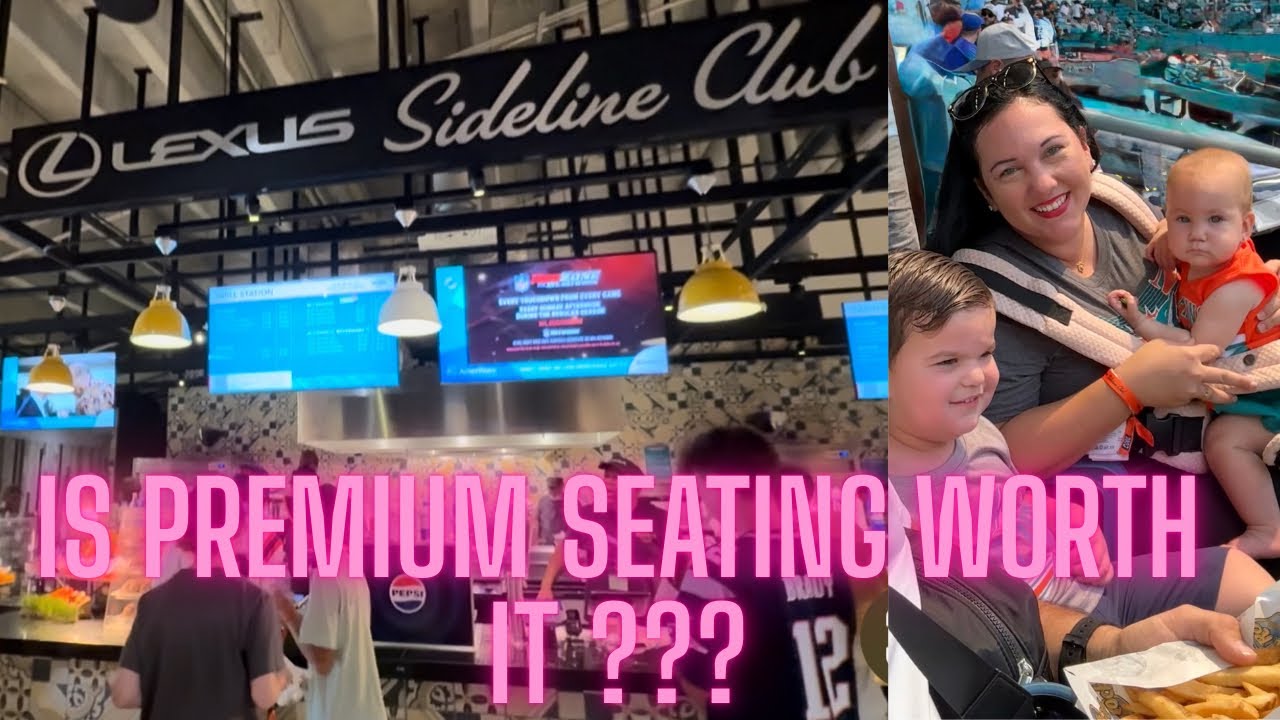 Miami dolphins 2025 Fan Experience Lexus Sideline Club Seats at Hard Rock Stadium Section 119