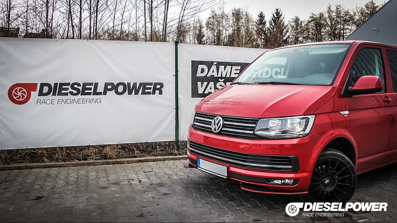 Acceleration 2016 VW T6 2.0TDI 150PS vs 192PS by DIESELPOWER www.dp-race.com
