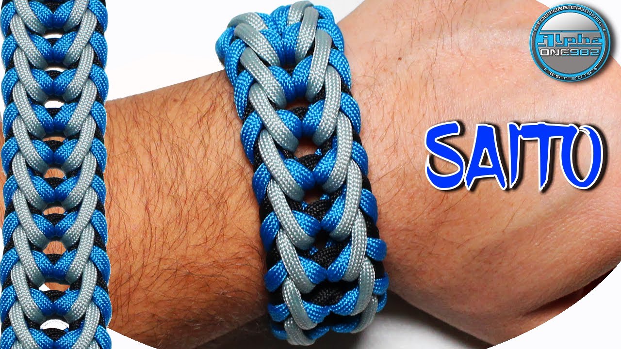How to Make Paracord Bracelet SAITO Awesome Paracord Bracelet Tutorial DIY World of Paracord