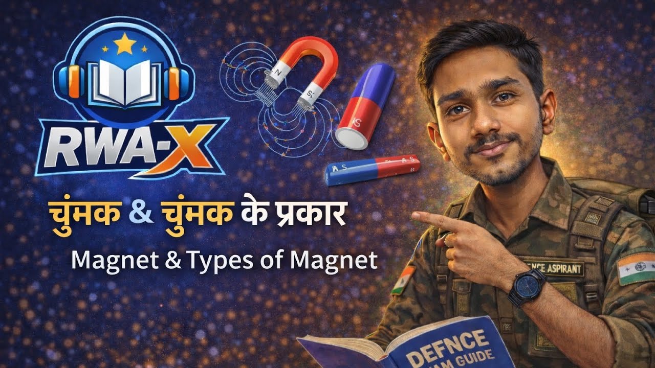 Magnet & Types of Magnet | चुंबक और चुंबक के प्रकार | Class 12 Physics + NDA/CDS/AFCAT Preparation