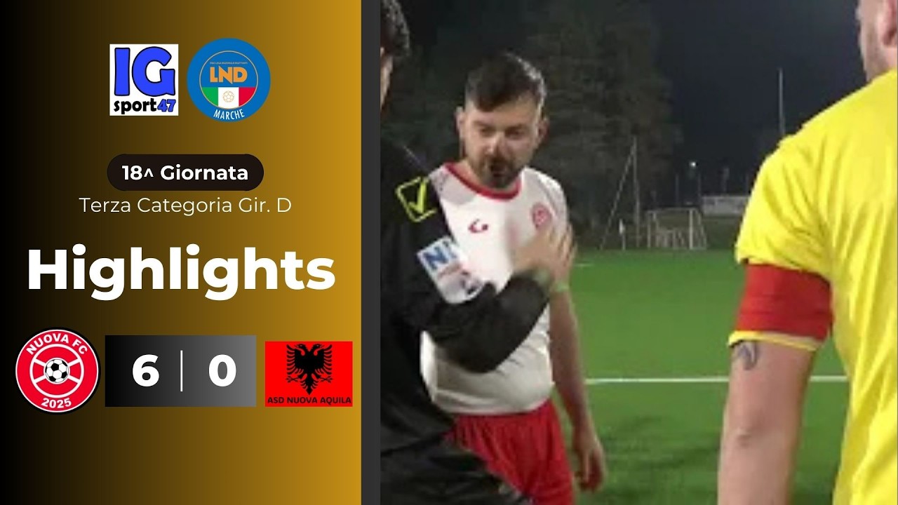 Nuova FC vs Nuova Aquila 6-0 Terza Categoria Girone D