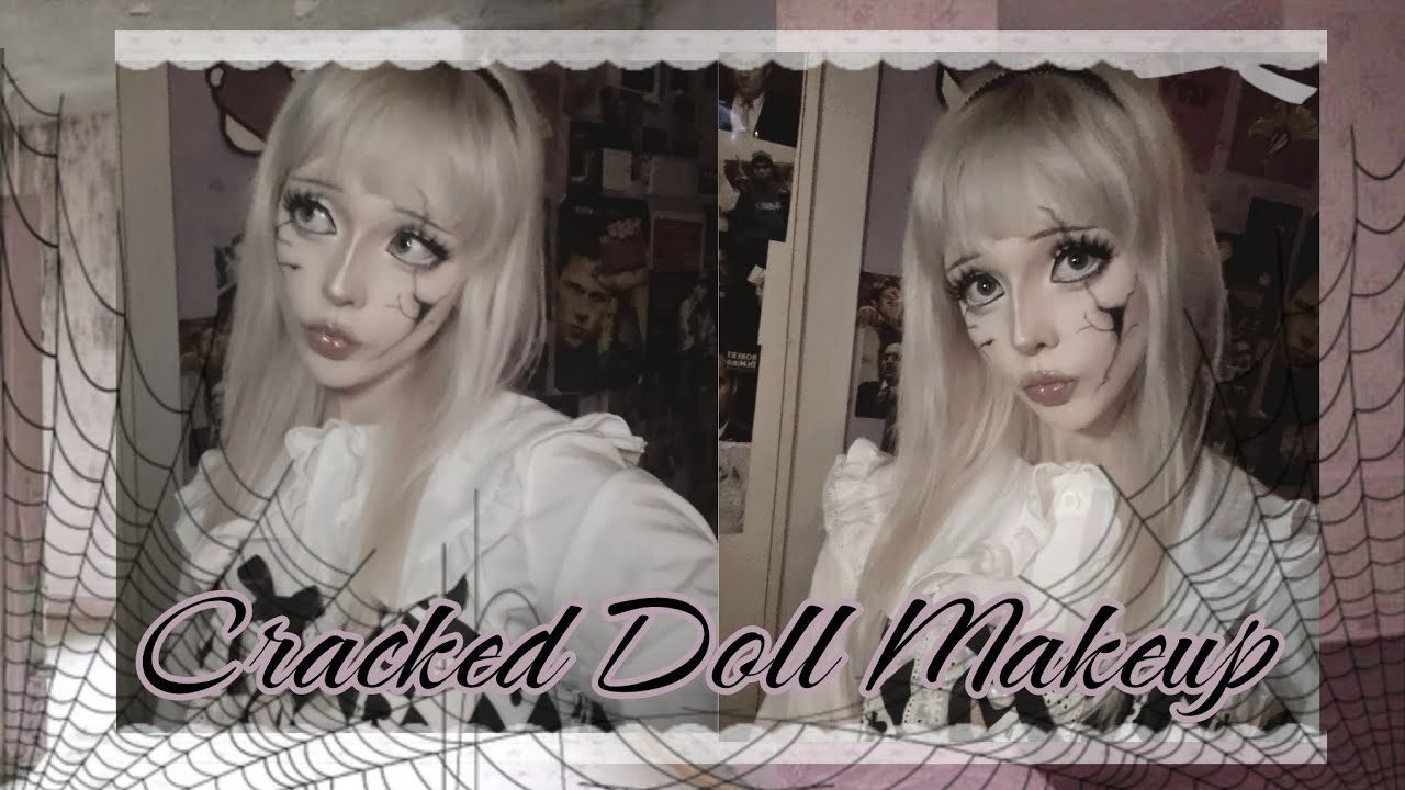 cracked doll makeup tutorial ೃ⁀➷