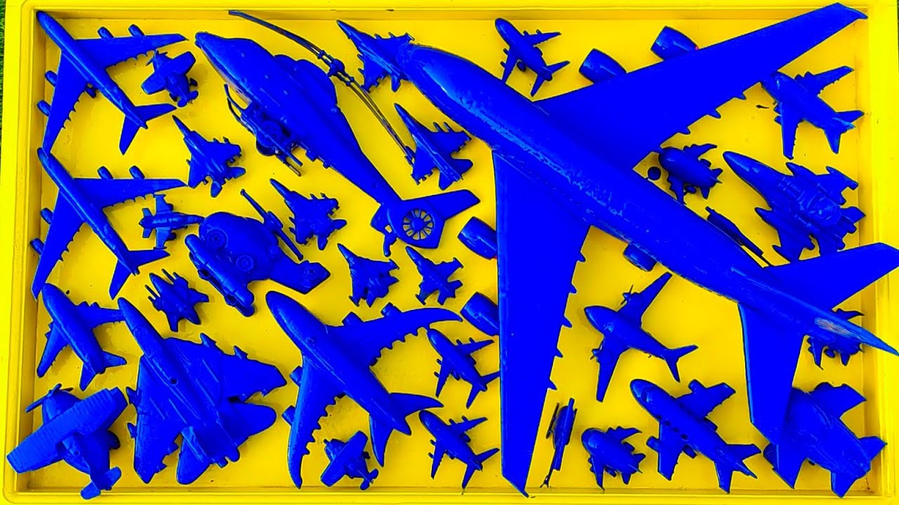 Pesawat Warna-Warni⁉️Pesawat Garuda, B1-Bomber, Helicopter Apache,RC Plane Shukoi SU27, F6F Hellc4t