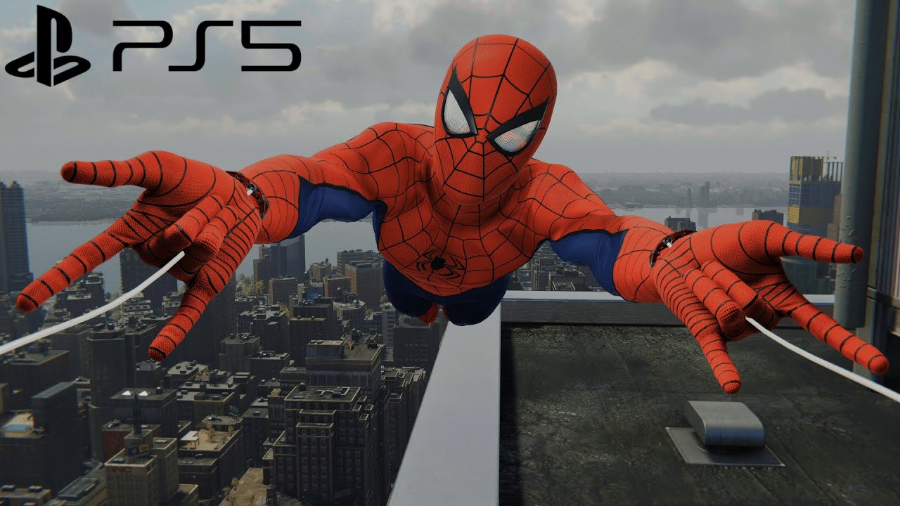 Spider-Man Remastered PS5 - Classic Suit Free Roam Gameplay (4K Fidelity Mode)
