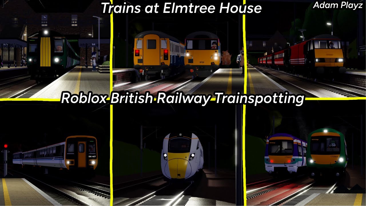 Trains at Elmtree House (Roblox British Railway Trainspotting 11/06/25)
