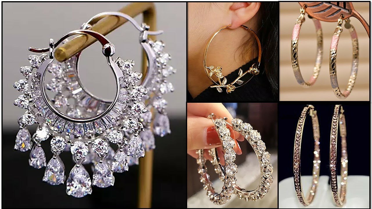 Latest Trendy Hoop Earrings Design Collection for Girls and Ladies - Indian Fashion Trends