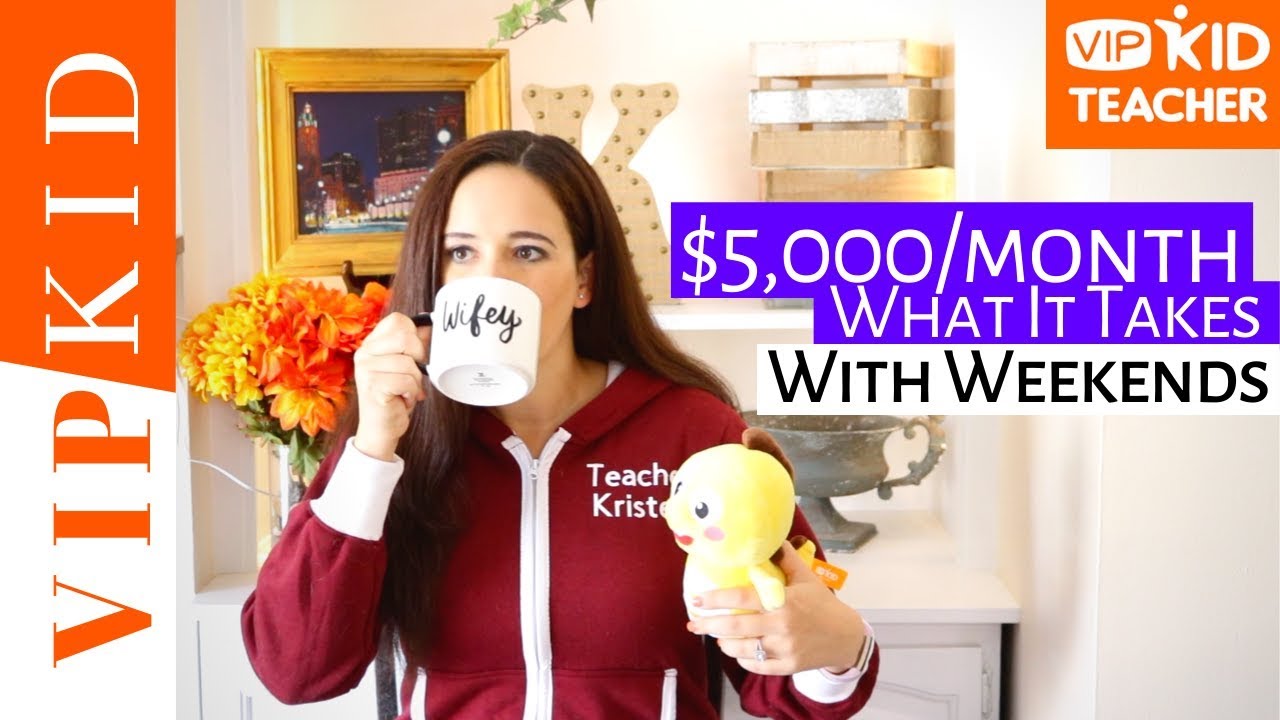 $5,000/ MONTH TEACHING WITH VIPKID (the hours it takes)  → Online Teaching Salary & Schedule